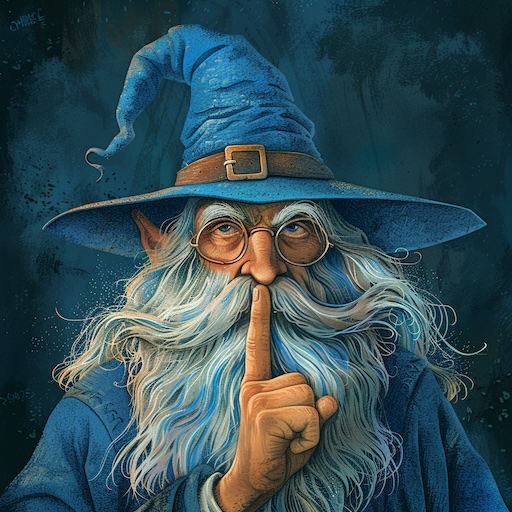A wizard keeping a secret